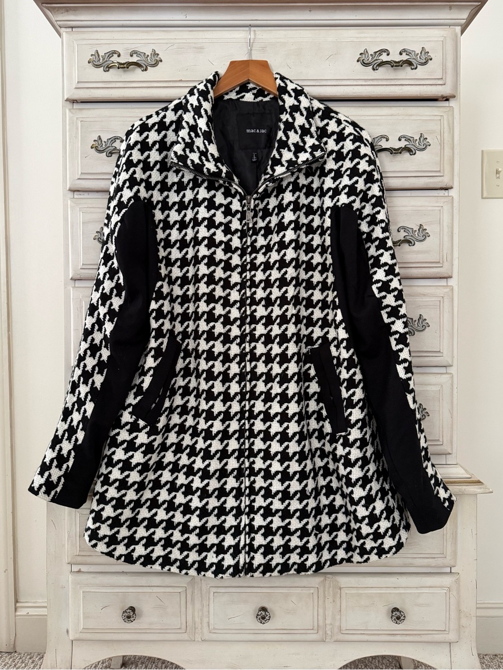 Houndstooth Full Zip Jacket